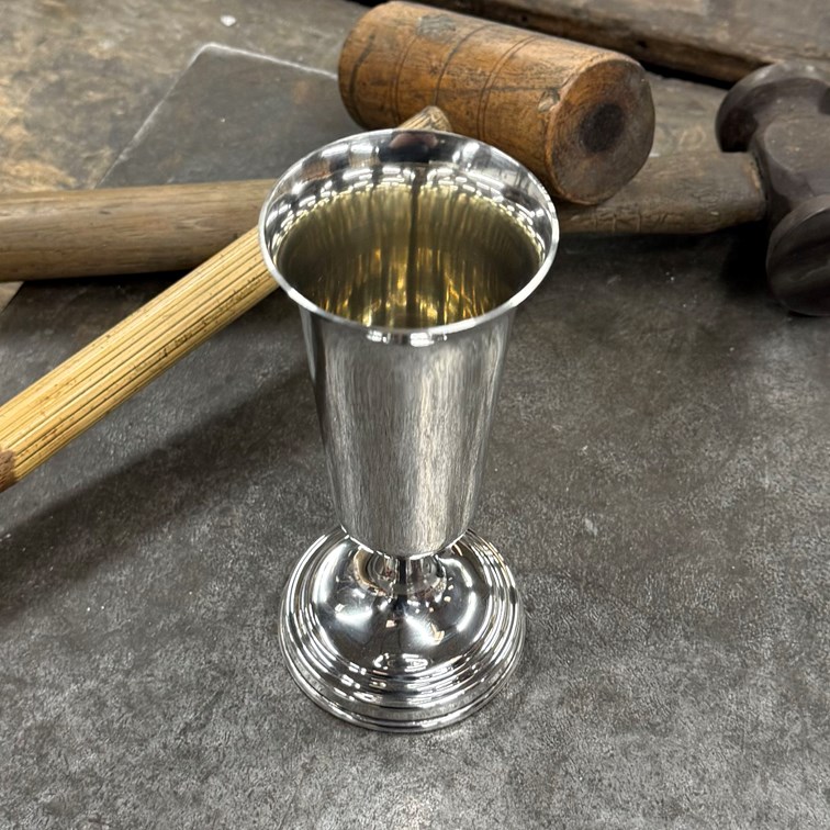 Pewter Champagne Goblet