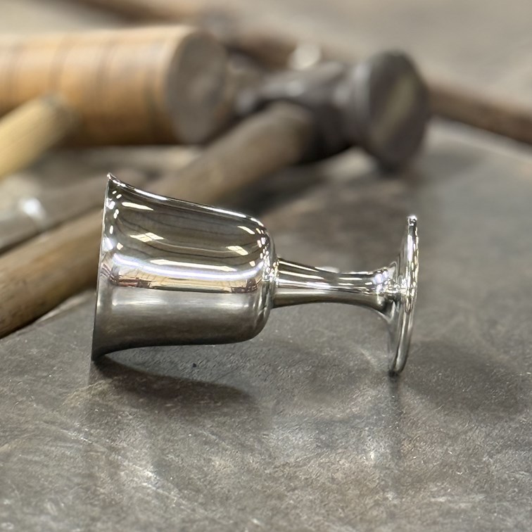 Small Bell Pewter Goblet