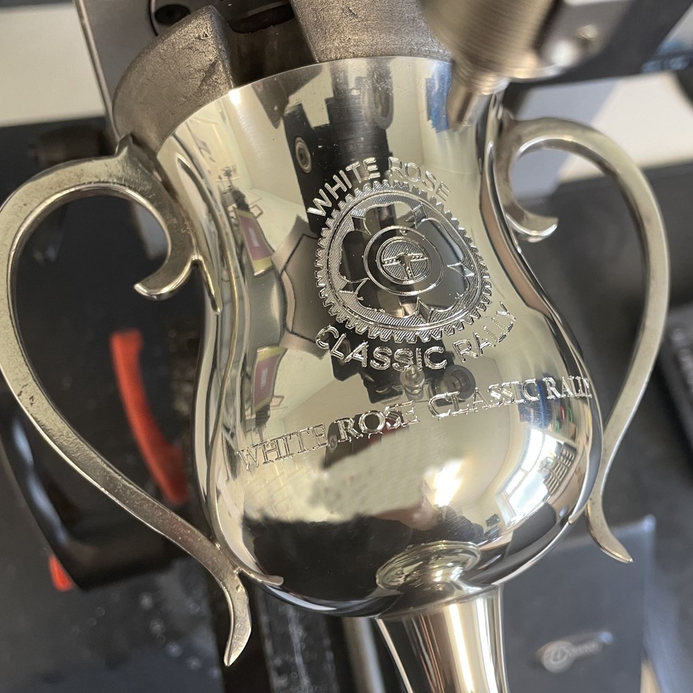 Large Georgian Pewter Trophy