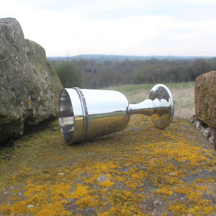 Pewter Celtic Band Goblet Pewter Celtic Band Goblet