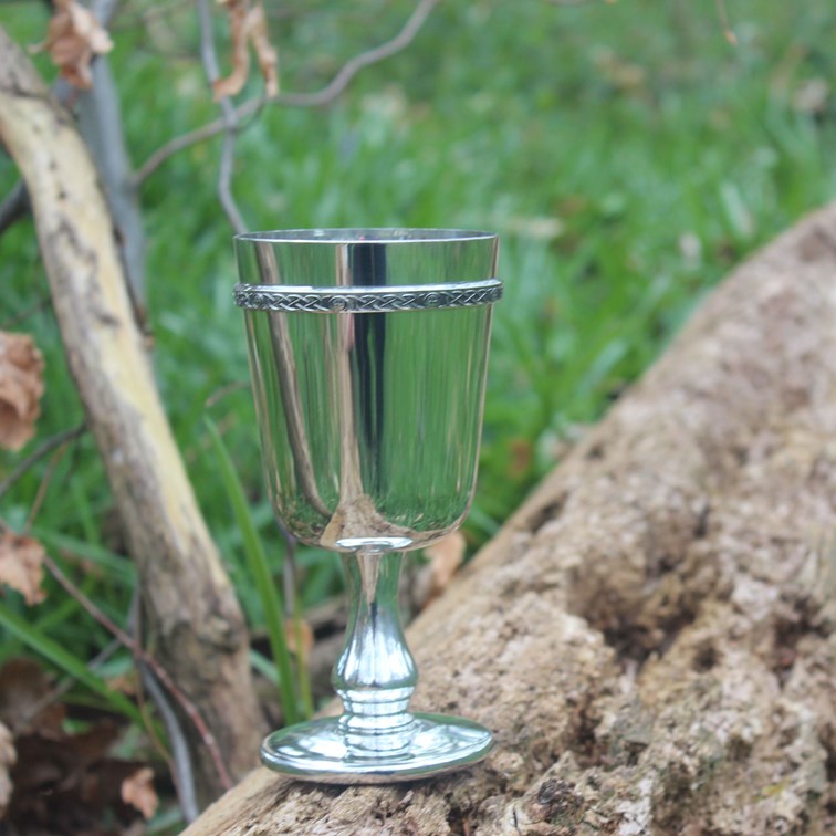 Pewter Celtic Band Goblet Pewter Celtic Band Goblet