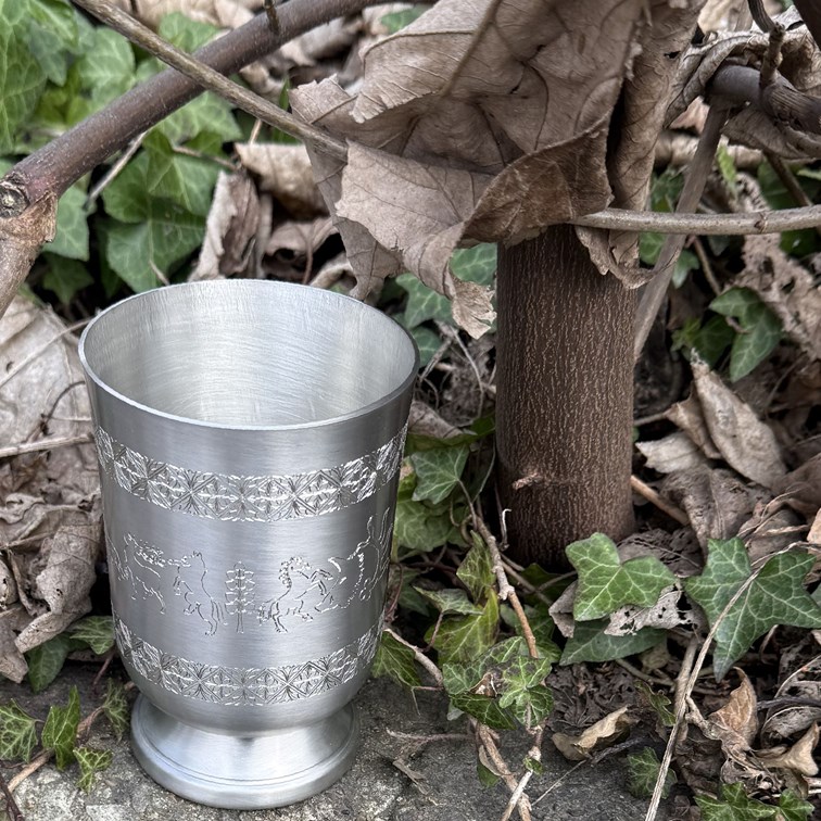 Medieval Hunting Scene Drinking Cup