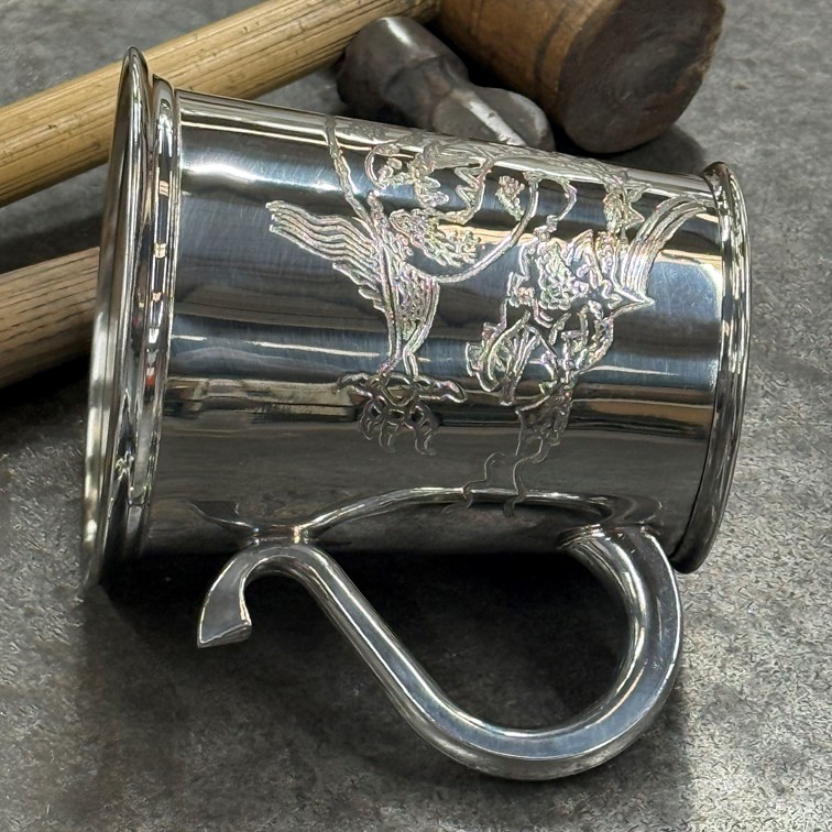 Chinese Dragon One Pint Pewter Tankard