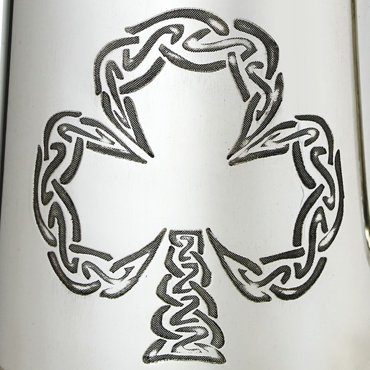 Shamrock One Pint Pewter Tankard