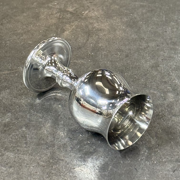 Tiny Georgian Pewter Goblet