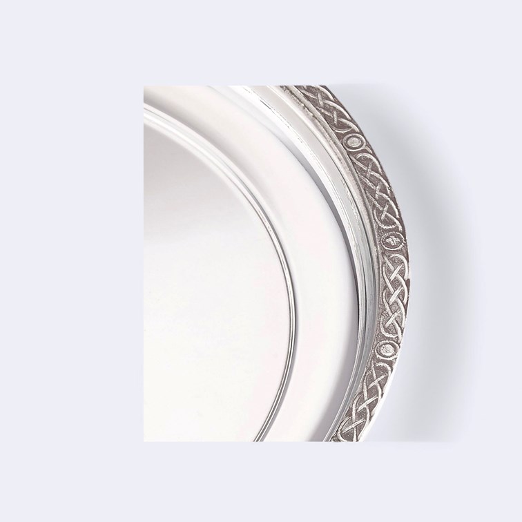Medium Celtic Rim Pewter Tray