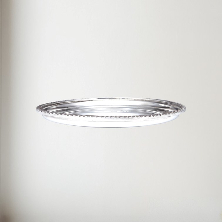 Medium Gadroon Rim Pewter Tray