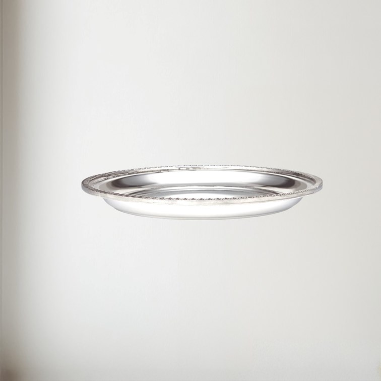 Small Gadroon Rim Pewter Tray Small Gadroon Rim Pewter Tray