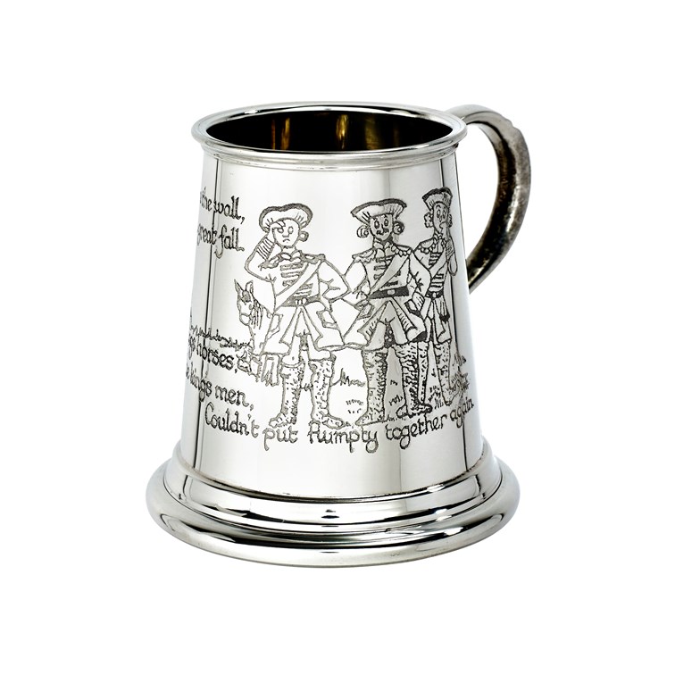 Humpty Dumpty Quarter Pint Pewter Baby Mug