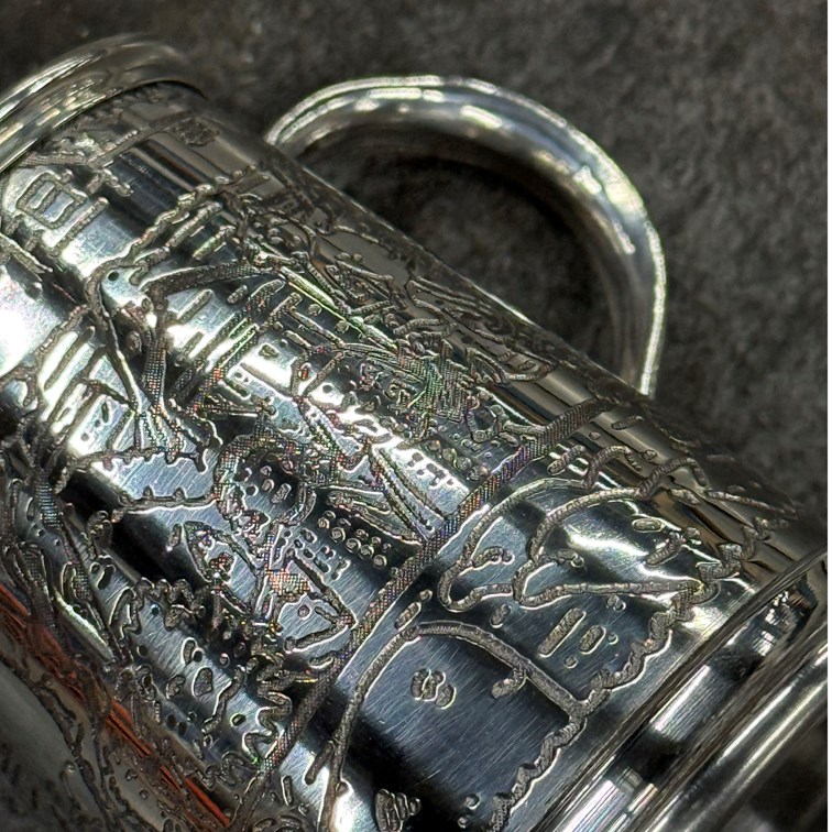 Noahs Ark  Quarter Pint Pewter Baby Mug