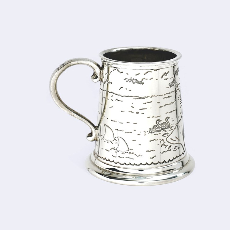 Noahs Ark  Quarter Pint Pewter Baby Mug