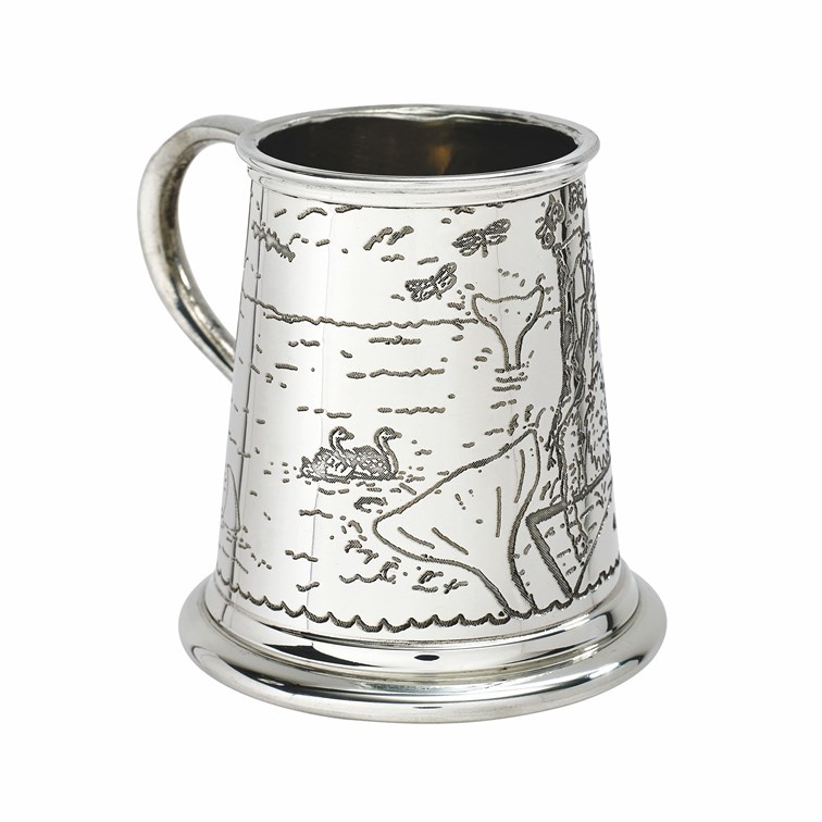 Noahs Ark  Quarter Pint Pewter Baby Mug