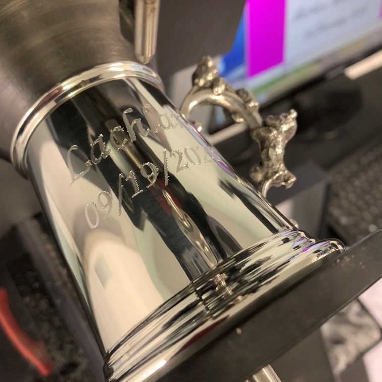 Teddy Bear Handle Pewter Quarter Pint Baby Mug Teddy Bear Handle Pewter Quarter Pint Baby Mug