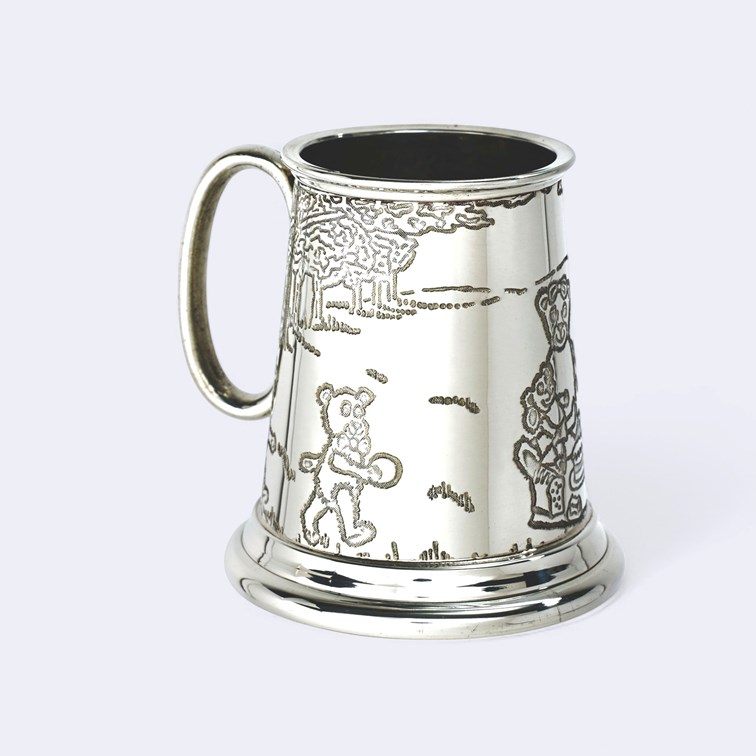Teddy Bears Picnic Pewter Quarter Pint Baby Mug