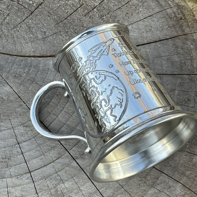 Twinkle Twinkle Little Star Pewter Baby Mug