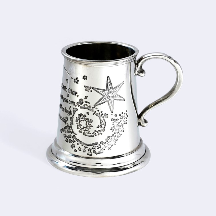 Twinkle Twinkle Little Star Pewter Baby Mug