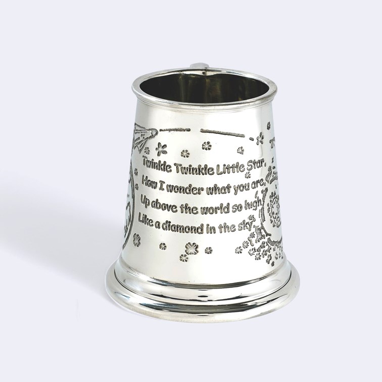 Twinkle Twinkle Little Star Pewter Baby Mug