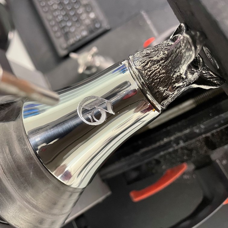 3oz Fox Head Pewter Jigger Cup