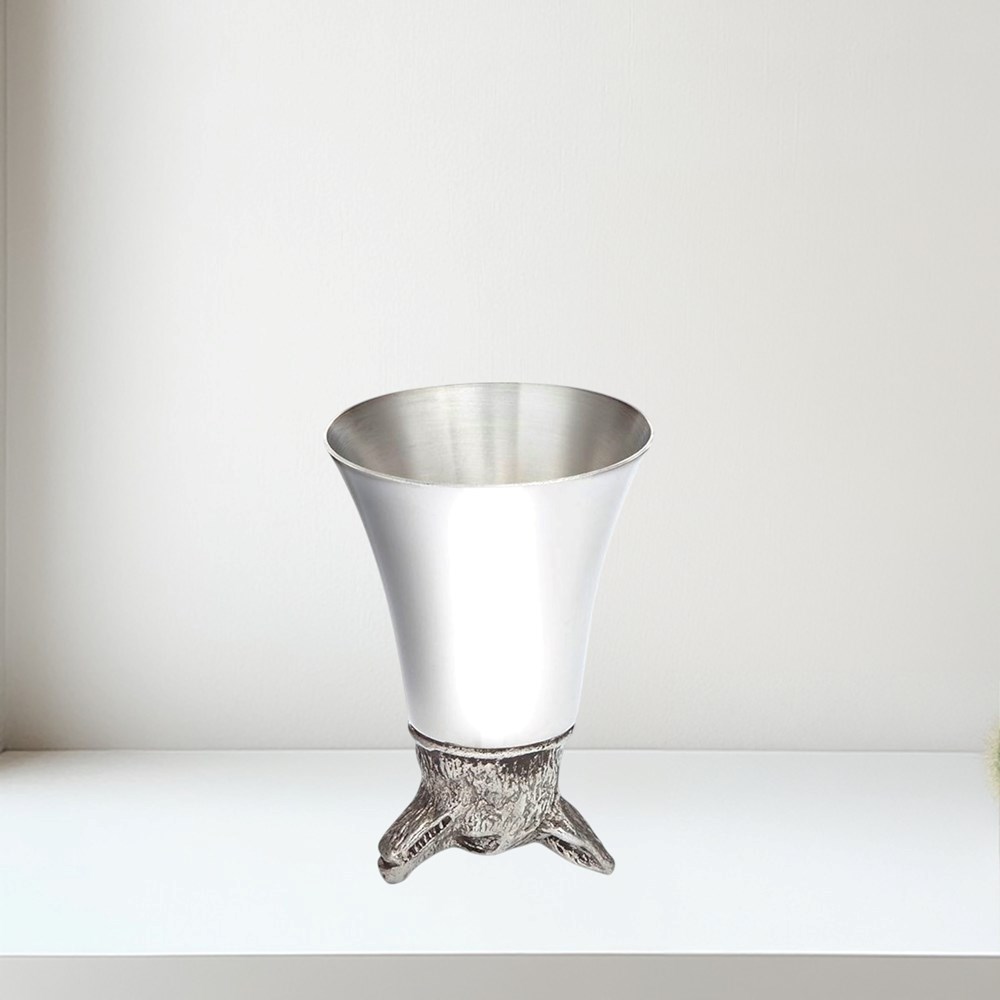 3oz Fox Head Pewter Jigger Cup 3oz Fox Head Pewter Jigger Cup