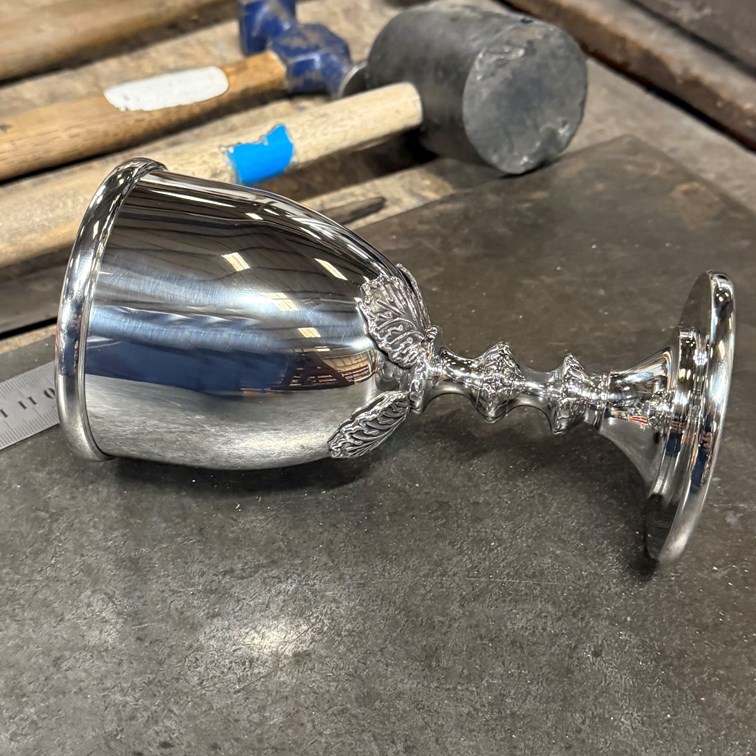 Dionysus large pewter goblet