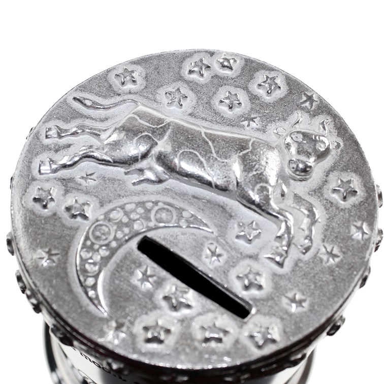 Cow Over The Moon Pewter Money Box Cow Over The Moon Pewter Money Box