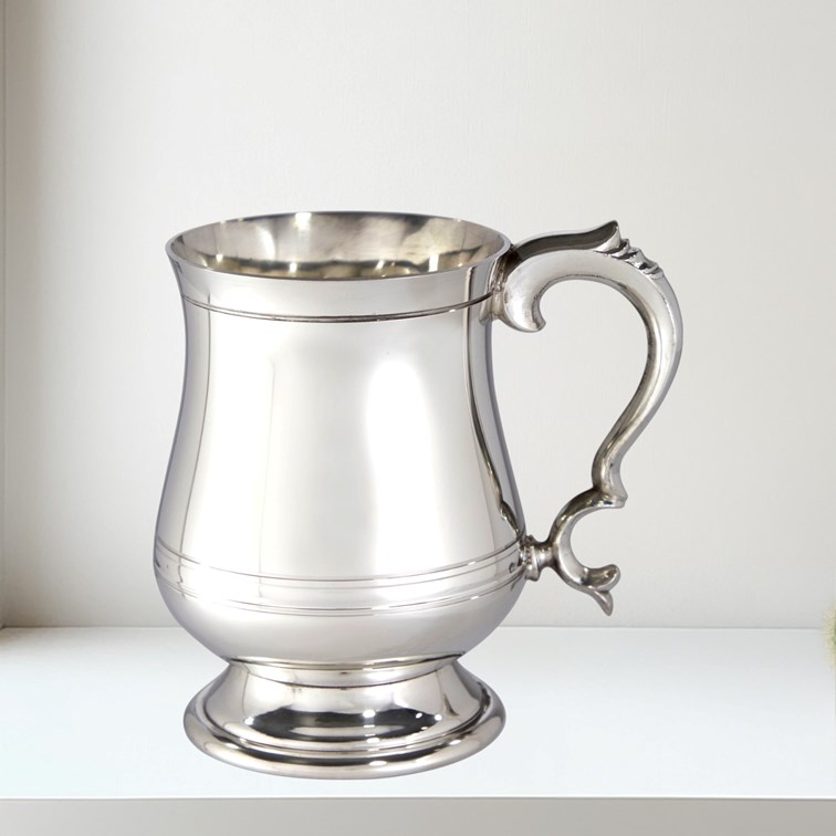 Extra Heavy  X Range Pewter Georgian One Pint Tankard
