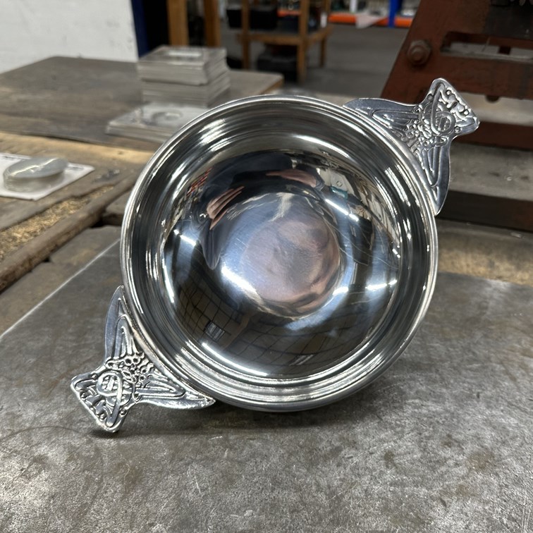 Eight Inch Pewter Quaich Eight Inch Pewter Quaich