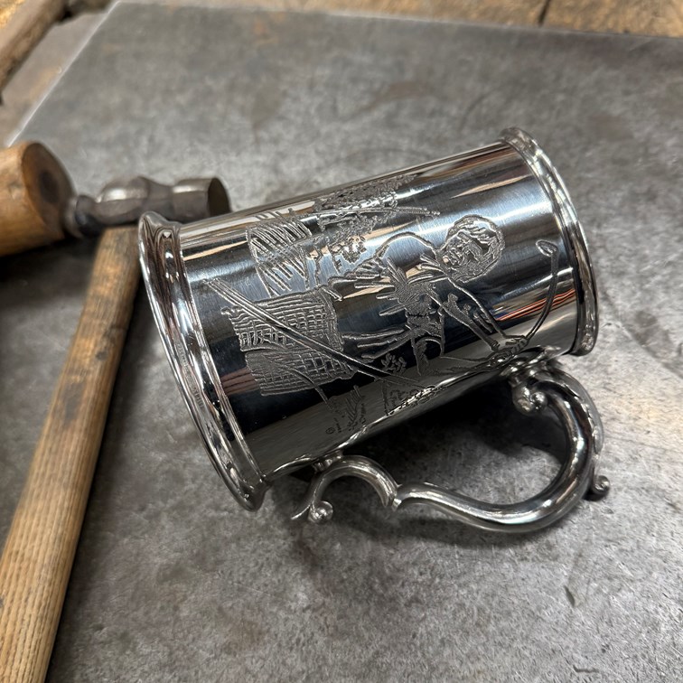 Golf Scene One Pint Pewter Tankard Golf Scene One Pint Pewter Tankard