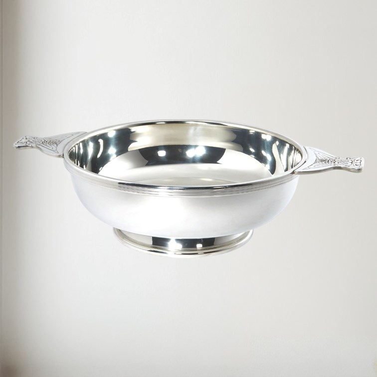 Ten Inch Pewter Quaich