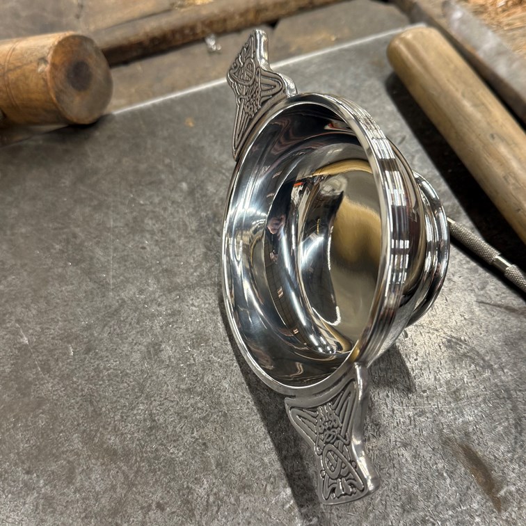 Large Pewter Quaich