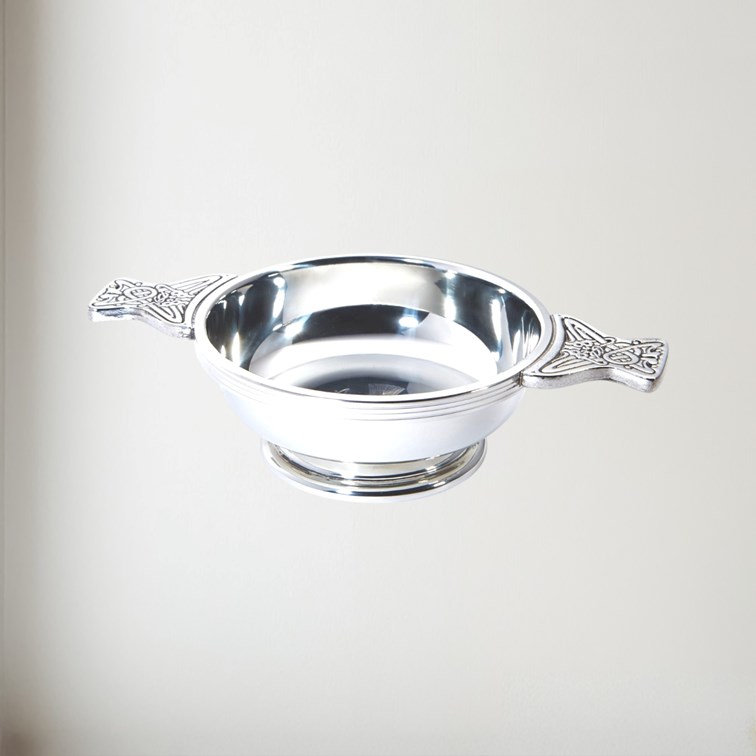 Large Thistle Pewter Quaich Large Thistle Pewter Quaich