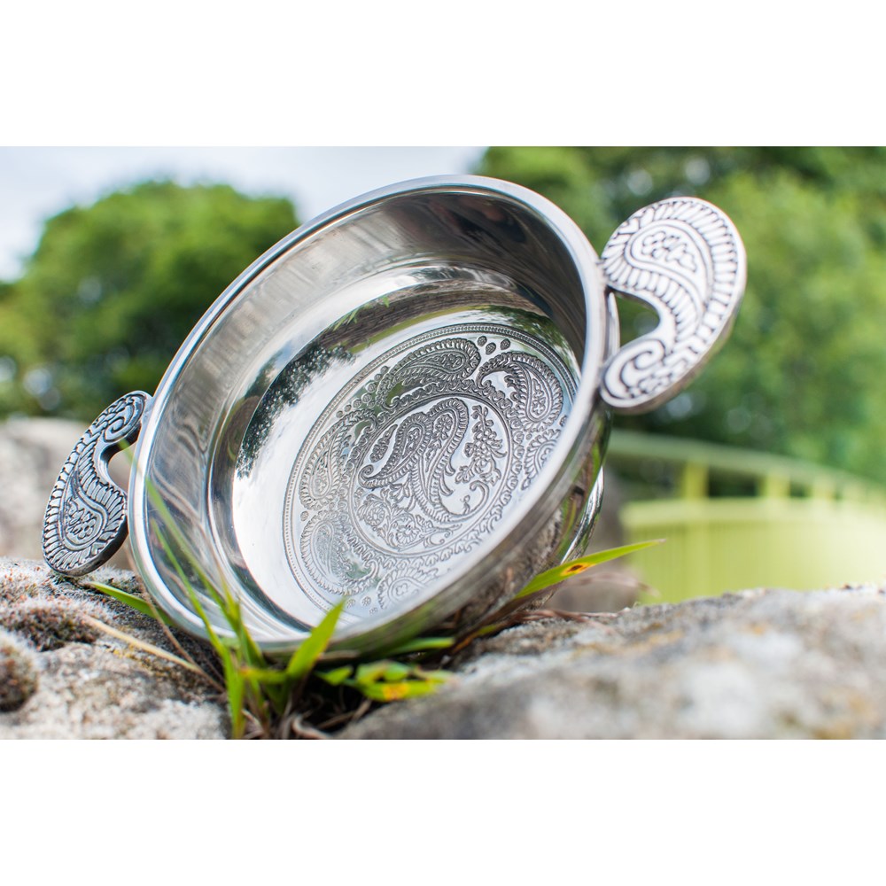 Large Paisley Pewter Quiach Large Paisley Pewter Quiach