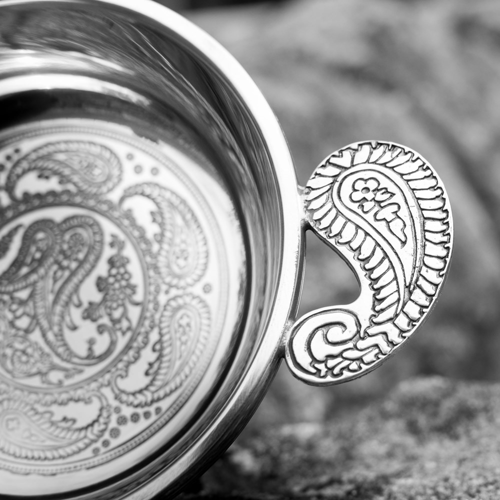 Large Paisley Pewter Quiach