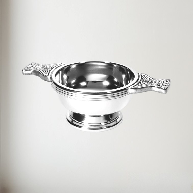 Small Thistle Pewter Quaich Small Thistle Pewter Quaich