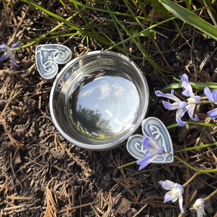 Small Baby Blue Heart Of The Highlands Quaich Small Baby Blue Heart Of The Highlands Quaich