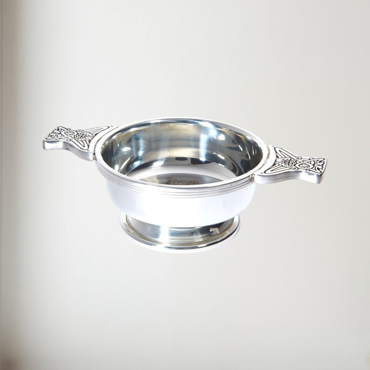 Standard Lion Of Scotland Pewter Quaich