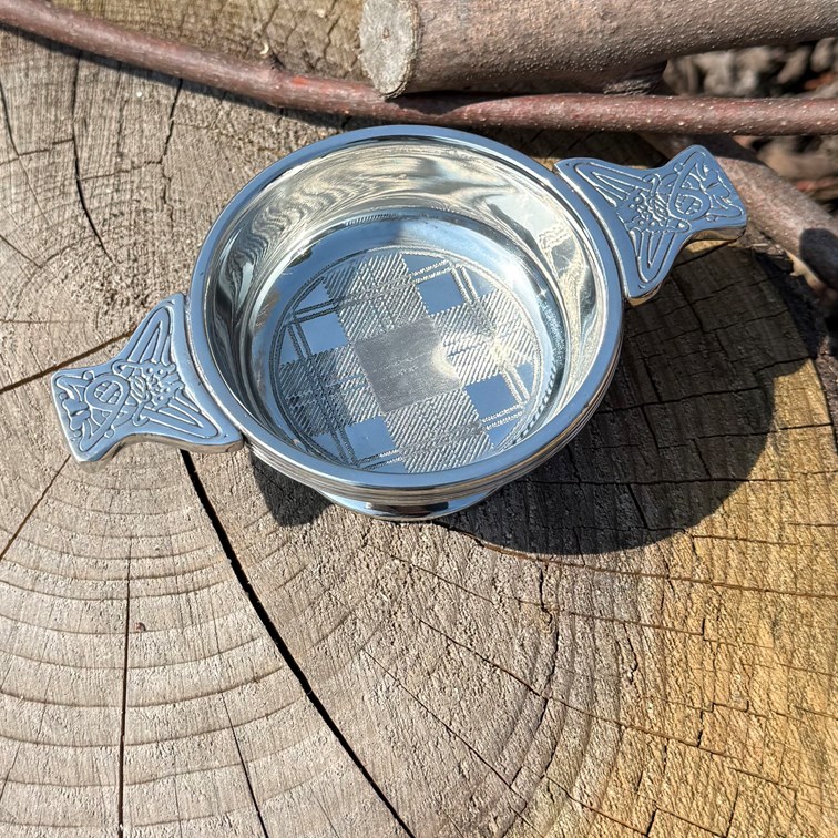 Standard Tartan Pewter Quaich