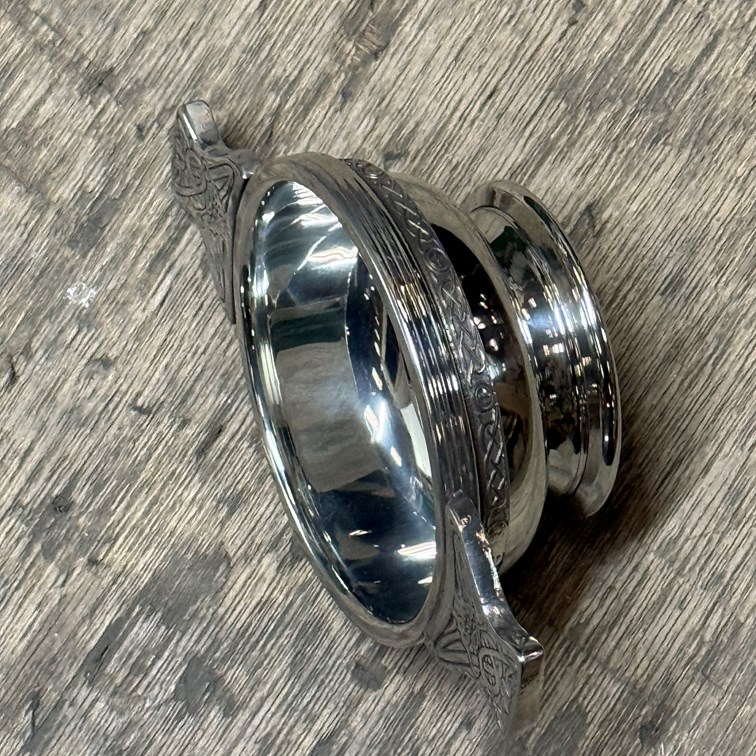 Standard Celtic Band Pewter Quaich