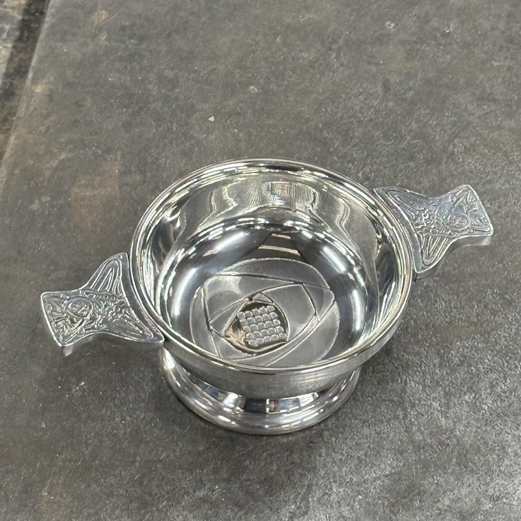 Standard Charles Rennie Mackintosh Pewter Quaich Standard Charles Rennie Mackintosh Pewter Quaich