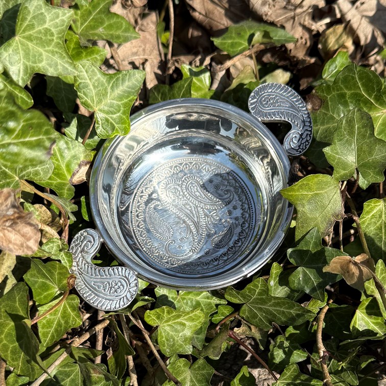 Standard Paisley Pewter Quaich