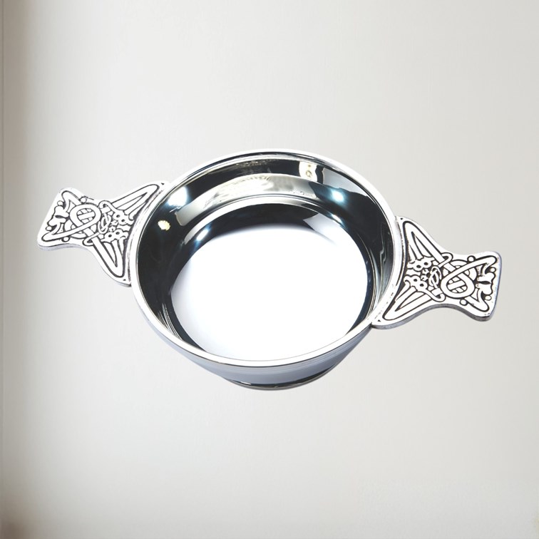 Large Plus Pewter Quaich