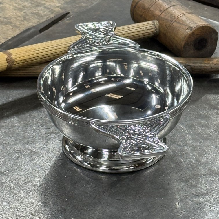 Large Plus Celtic Band Pewter Quaich Large Plus Celtic Band Pewter Quaich