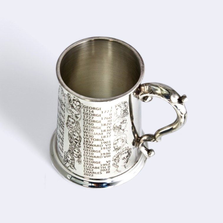 Kings And Queens One Pint Pewter Tankard Kings And Queens One Pint Pewter Tankard