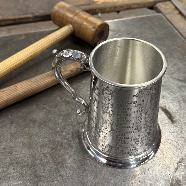 Kings And Queens One Pint Pewter Tankard Kings And Queens One Pint Pewter Tankard