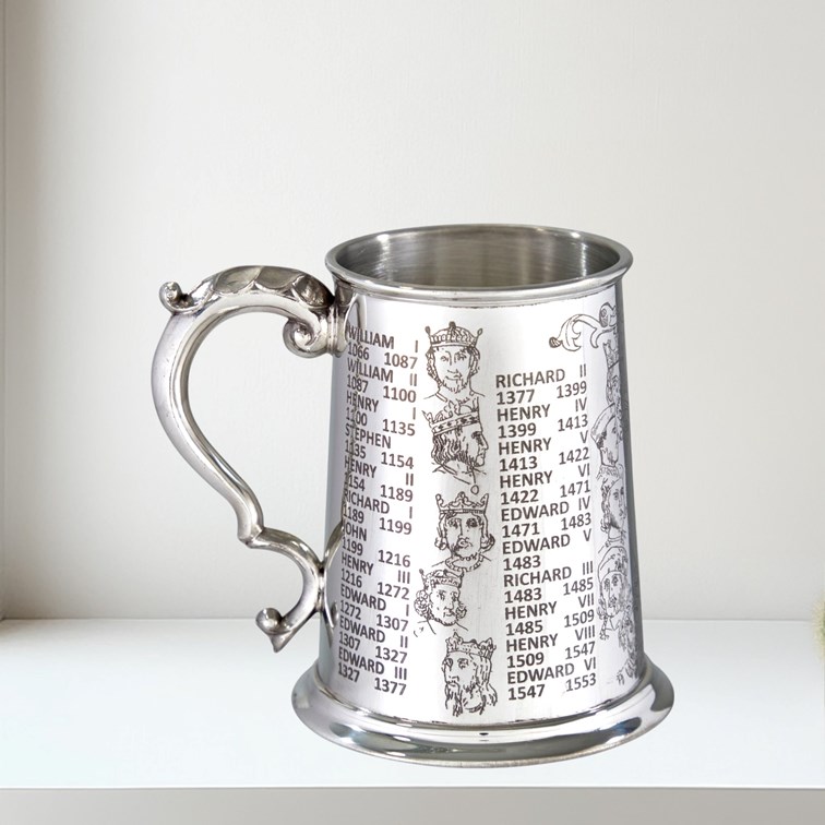 Kings And Queens One Pint Pewter Tankard