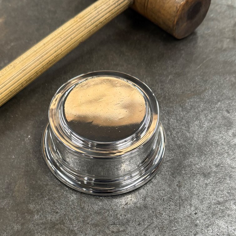 Medium And Large Pewter Quaich Plinth