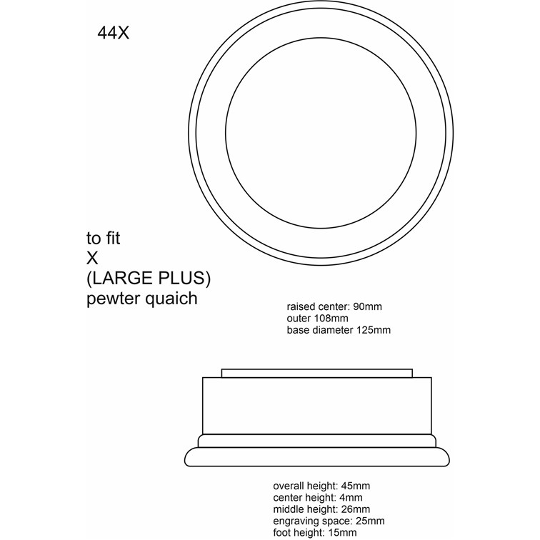 Large Plus Pewter Plinth Large Plus Pewter Plinth