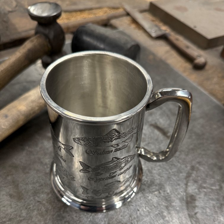 Fish One Pint Pewter Tankard
