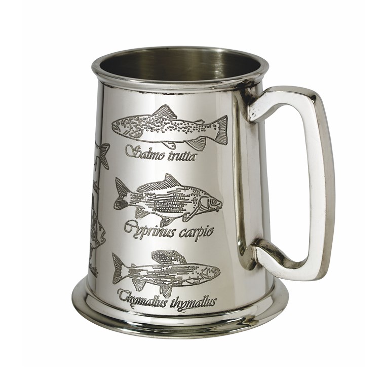 Fish One Pint Pewter Tankard