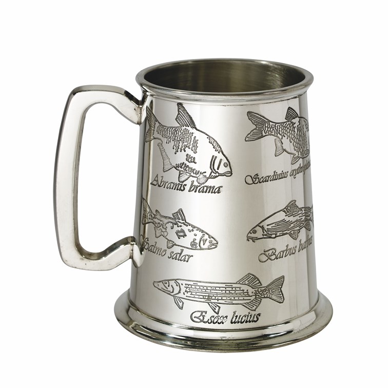 Fish One Pint Pewter Tankard